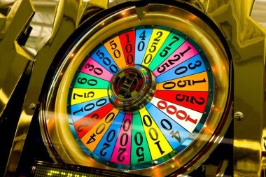 European roulette desk Roulette wheel close-up